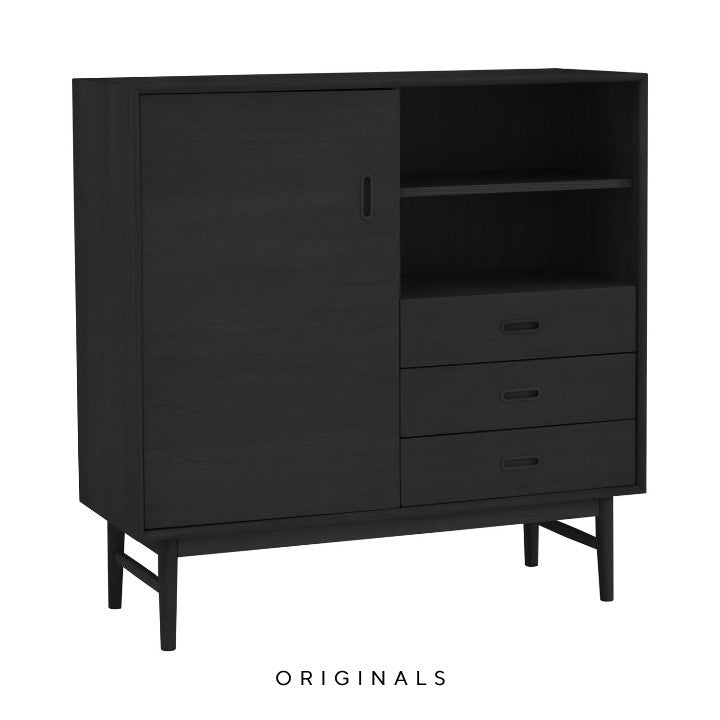 MOCHA Scandinavian Tall Sideboard