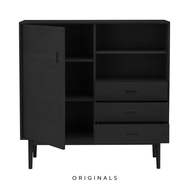 MOCHA Scandinavian Tall Sideboard
