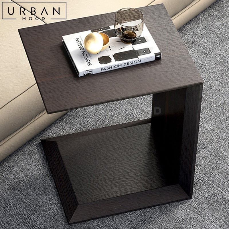 MTHA Modern Solid Wood Side Table