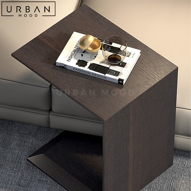 MTHA Modern Solid Wood Side Table