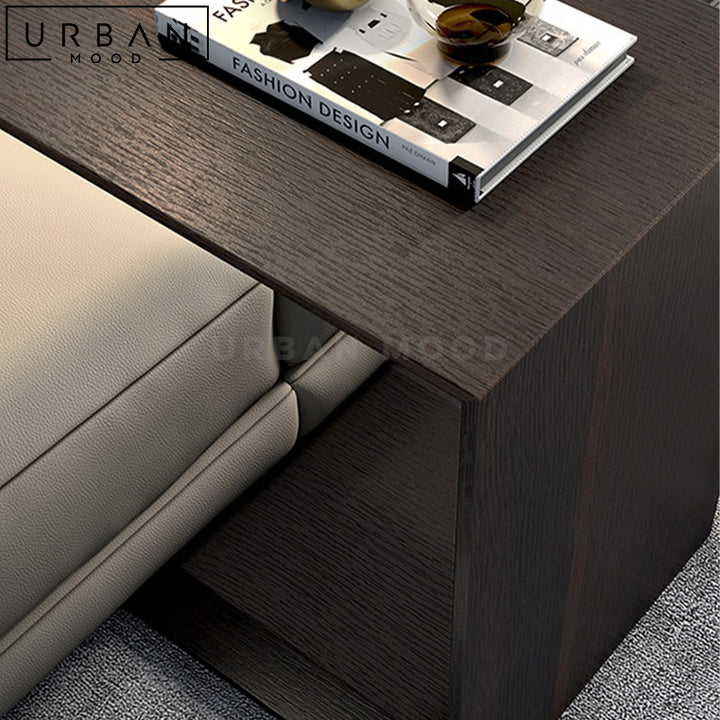 MTHA Modern Solid Wood Side Table