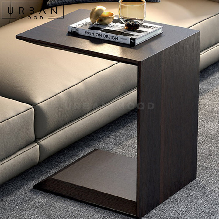 MTHA Modern Solid Wood Side Table