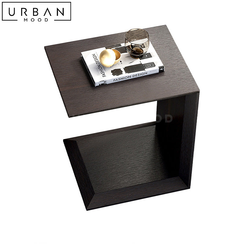 MTHA Modern Solid Wood Side Table