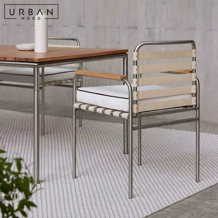 MUKA Modern Solid Wood Outdoor Table