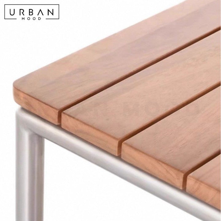 MUKA Modern Solid Wood Outdoor Table