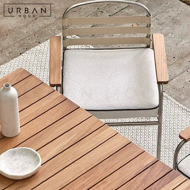 MUKA Modern Solid Wood Outdoor Table