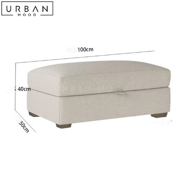 MULLAN Scandinavian Storage Ottoman