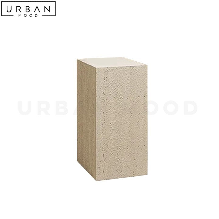 MULLNER Wabi Sabi Travertine Side Table