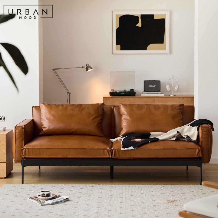 MUMU Modern Leather Sofa