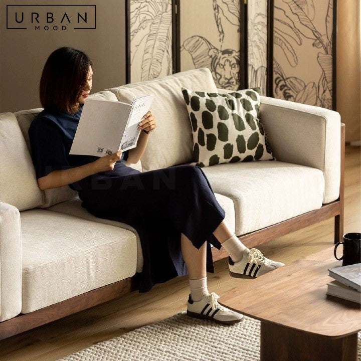 MUSTA Rustic Fabric Sofa