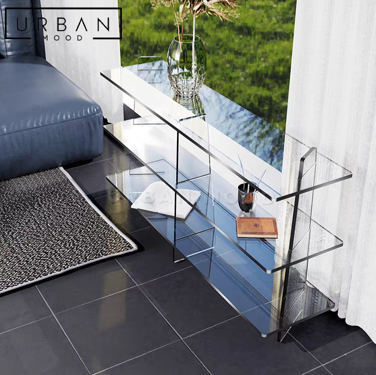 MEIN Modern Glass Console Table