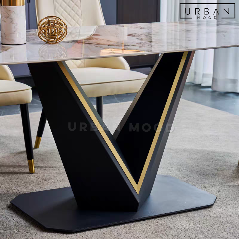 MELBON Modern Sintered Stone Dining Table