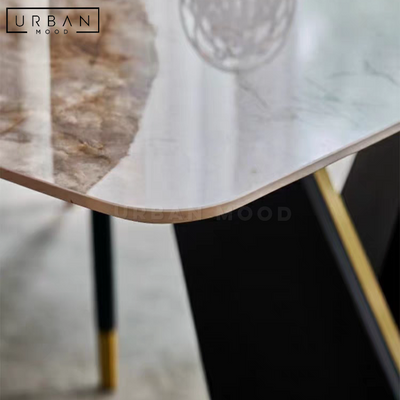 MELBON Modern Sintered Stone Dining Table