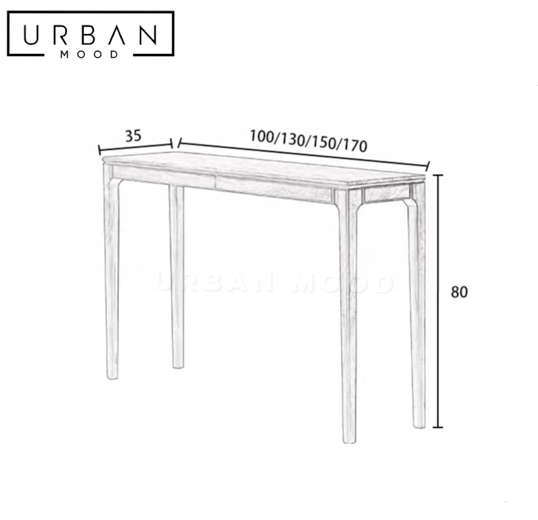 MODUM Rustic Solid Wood Console Table