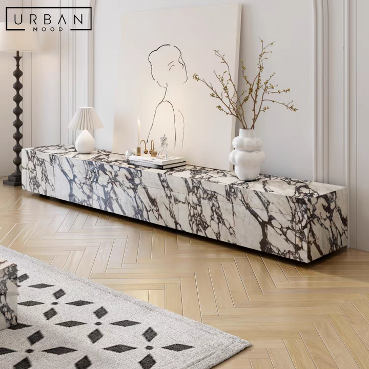 MOONSTONE Modern Marble TV Console