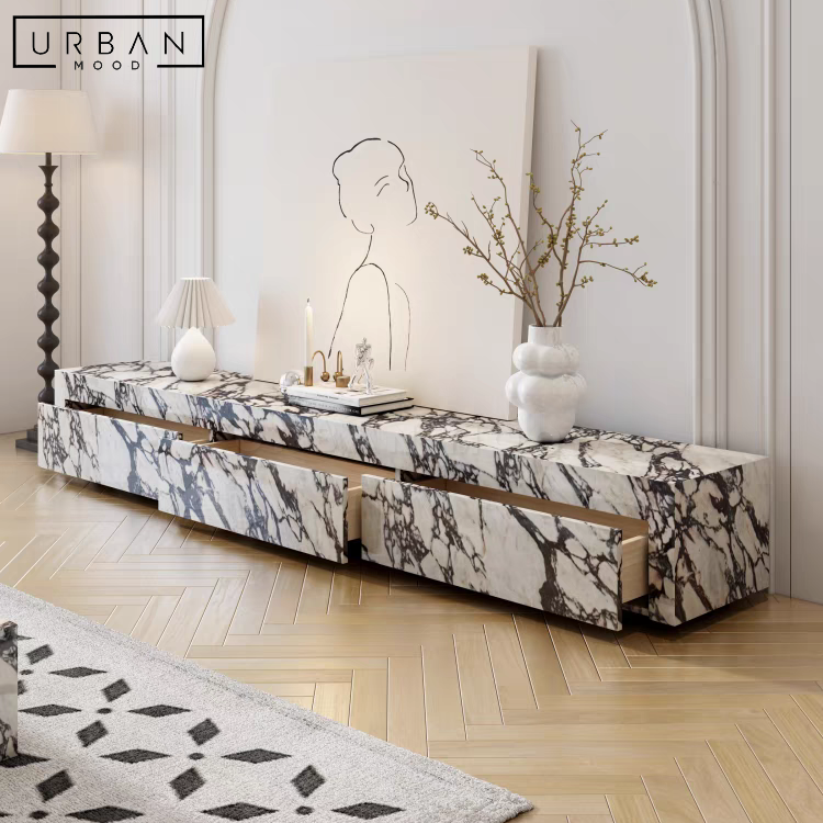 MOONSTONE Modern Marble TV Console