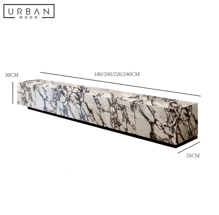 MOONSTONE Modern Marble TV Console