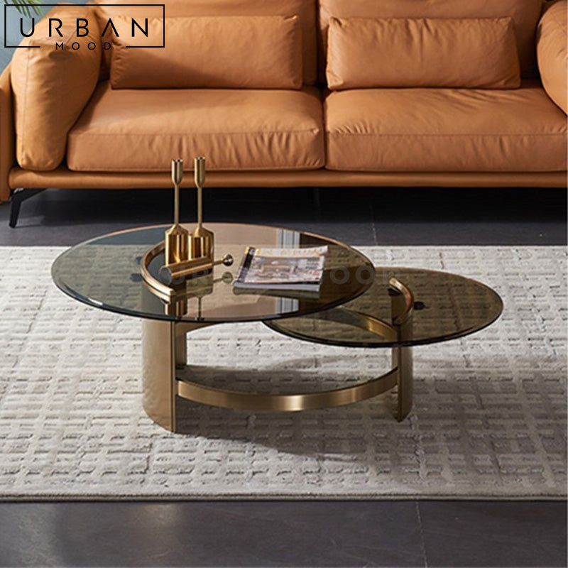 NAEL Modern Glass Coffee Table