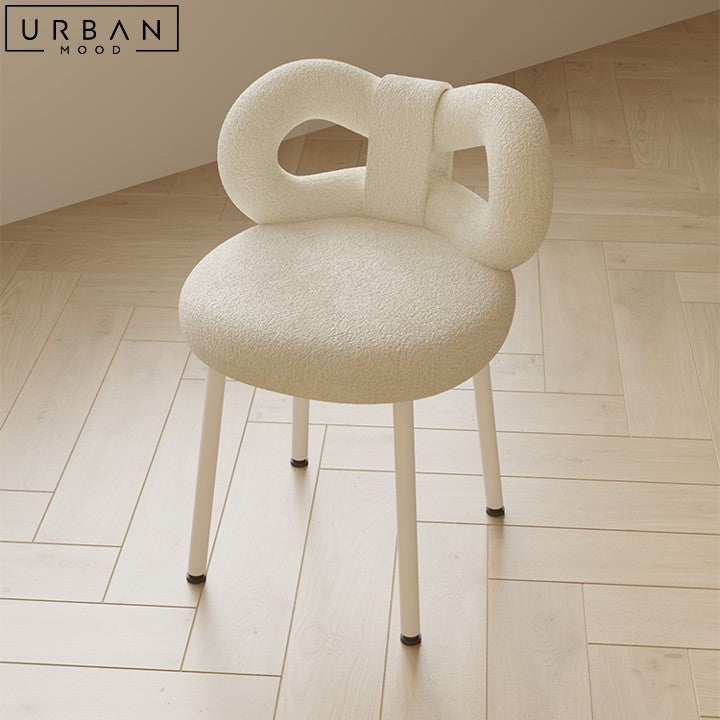 NAEXI Modern Boucle Vanity Chair