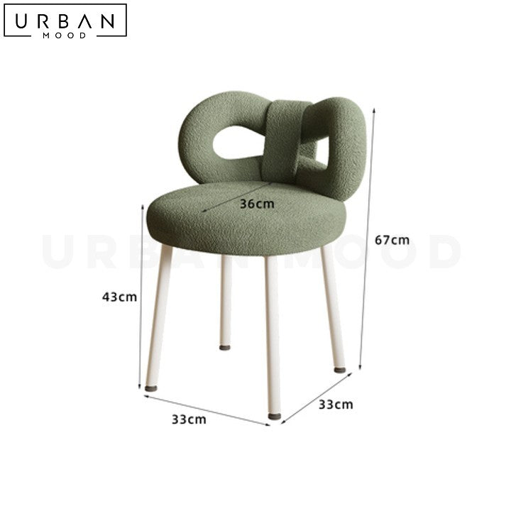 NAEXI Modern Boucle Vanity Chair