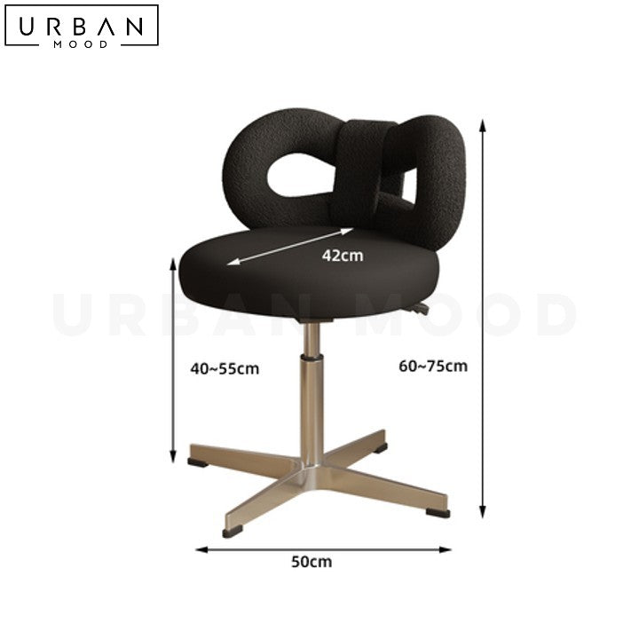 NAEXI Modern Boucle Vanity Chair