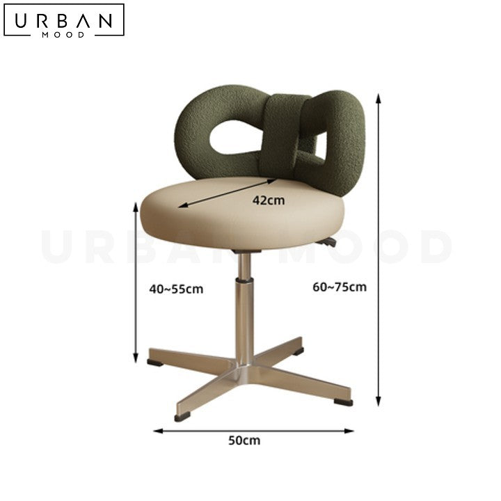 NAEXI Modern Boucle Vanity Chair