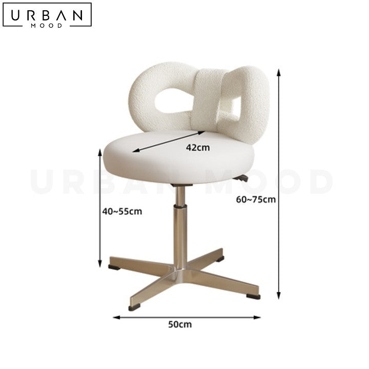 NAEXI Modern Boucle Vanity Chair