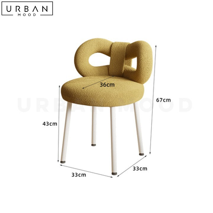 NAEXI Modern Boucle Vanity Chair