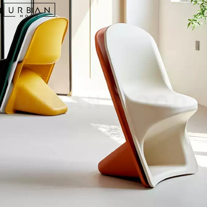 NAHIR Modern Plastic Dining Chair