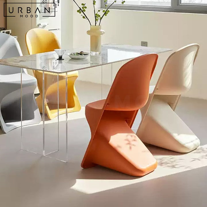 NAHIR Modern Plastic Dining Chair