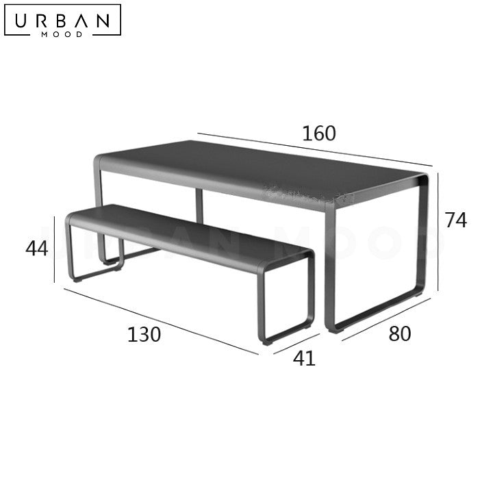 JERA Modern Outdoor Dining Table