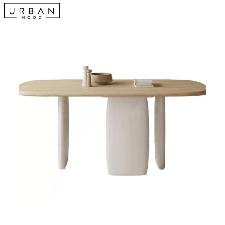 NAMMI Japandi Solid Wood Dining Table