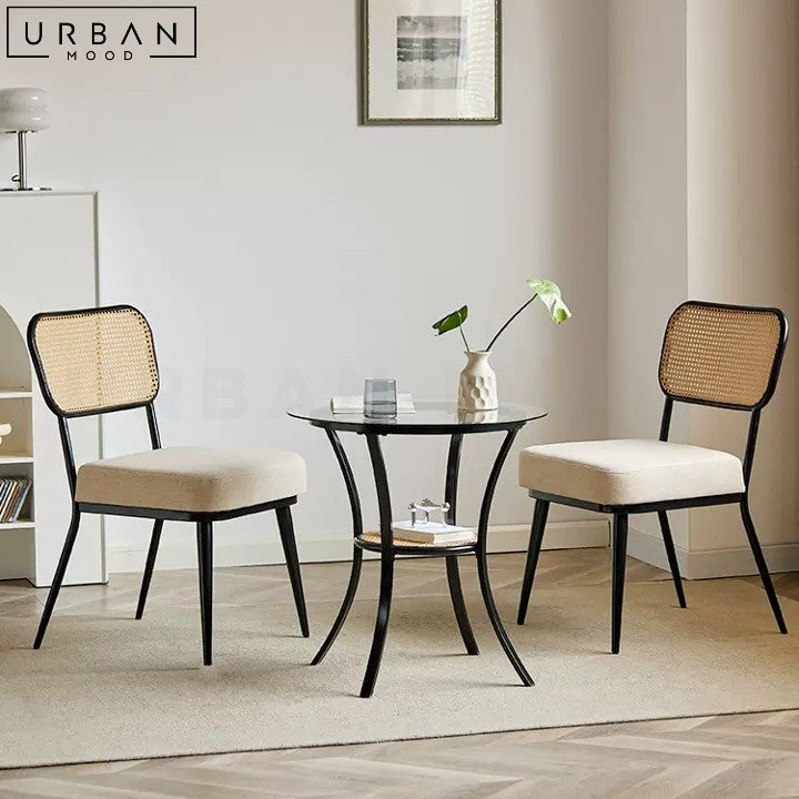 TACHA Japandi Rattan Dining Chair