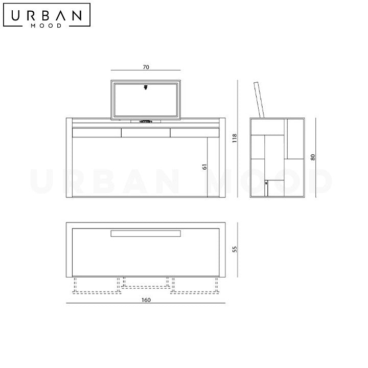 NATS Modern Vanity Table