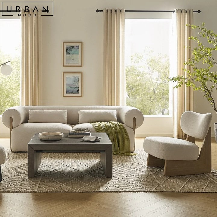 NAVYA Japandi Boucle Sofa