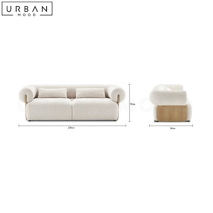 NAVYA Japandi Boucle Sofa