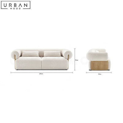 NAVYA Japandi Boucle Sofa