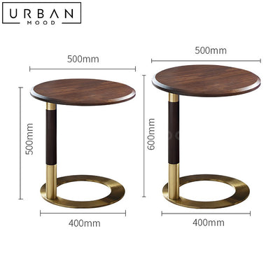 NAYA Modern Solid Wood Side Table