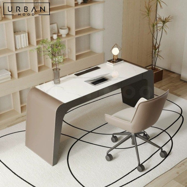 NAYLA Modern Sintered Stone Study Table – Urban Mood