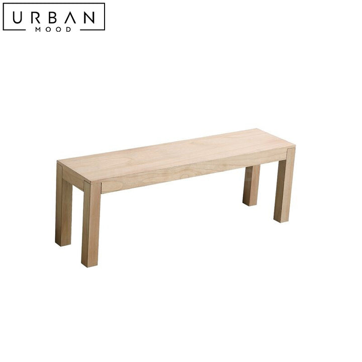 NILAS Modern Solid Wood Bench