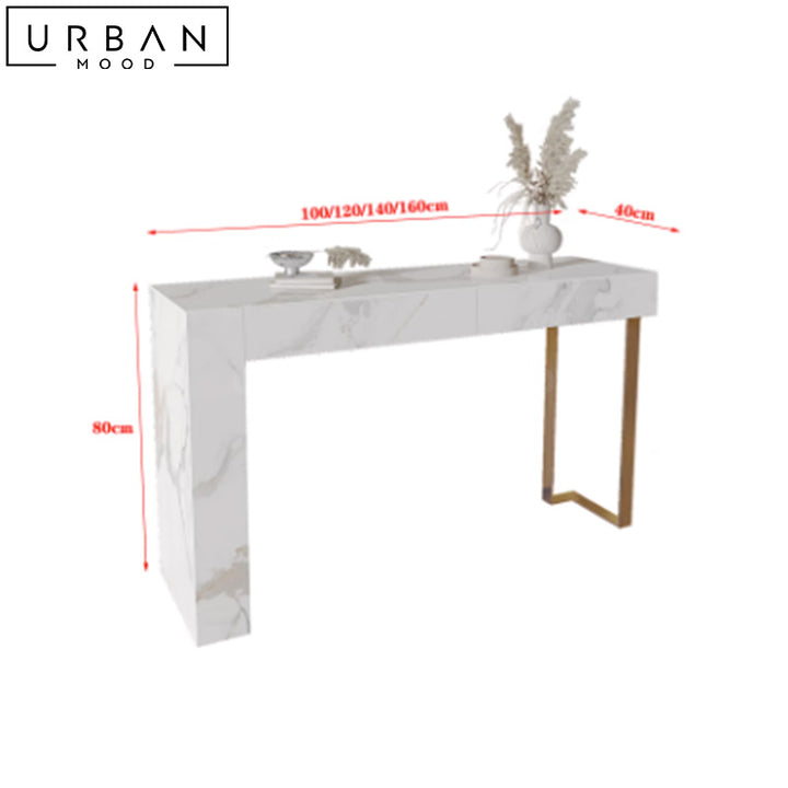 NERA Modern Sintered Stone Console Table