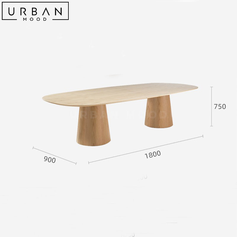 NETAL Modern Solid Wood Dining Table