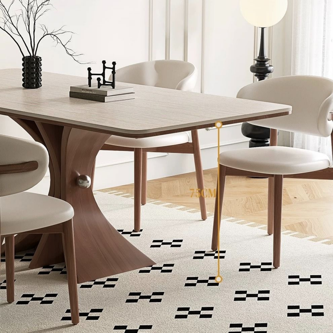 NEXI Modern Travertine Dining Table - Urban Mood Singapore