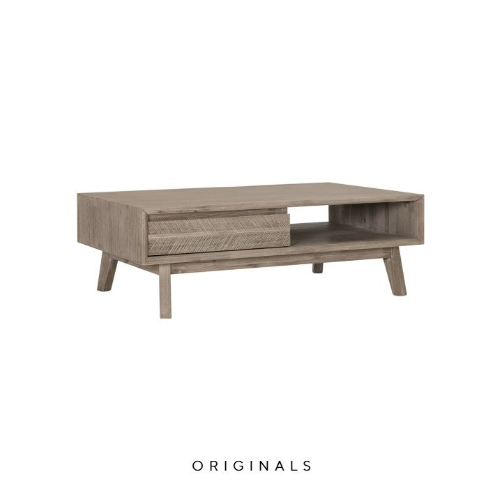 NINNA Farmhouse Solid Wood Coffee Table
