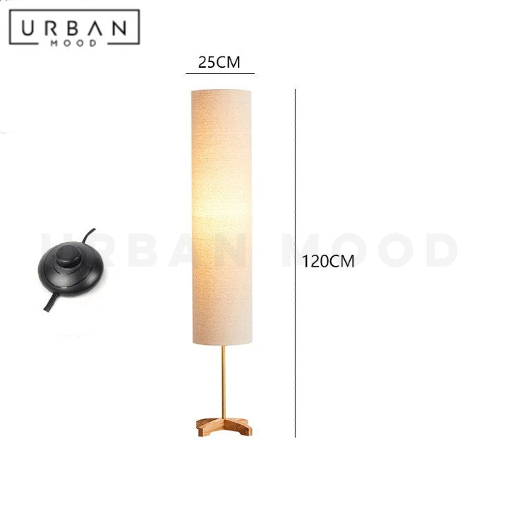 NIKOLIC Japanese Solid Wood Floor Lamp