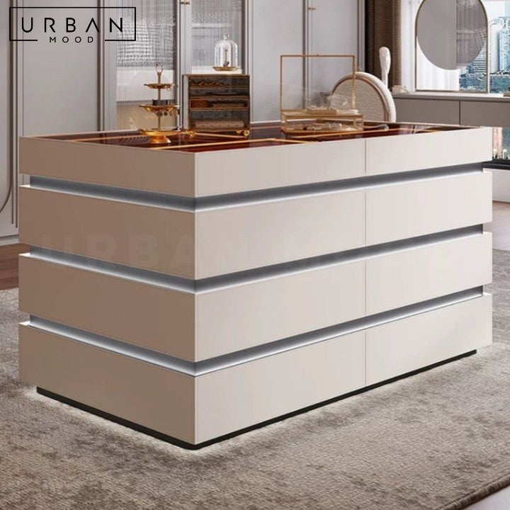 NIKOU Modern LED Closet Island