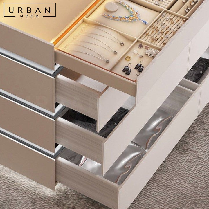 NIKOU Modern LED Closet Island