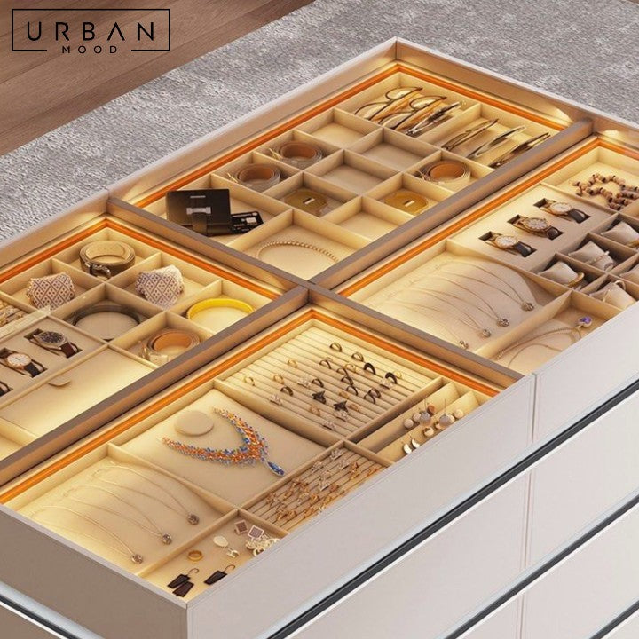 NIKOU Modern LED Closet Island