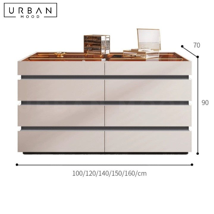 NIKOU Modern LED Closet Island