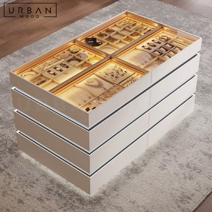 NIKOU Modern LED Closet Island